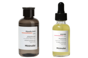 Minimalist Glycolic Acid for Dark Knees